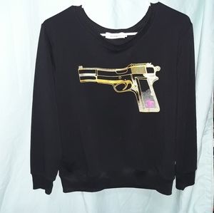 BLACK " GUN" SWEATER 💛
